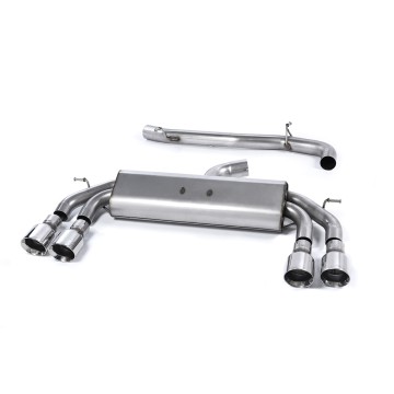 Audi S3 8V/8V.2 - Non-Valved & Non-Resonated (Louder) Cat-Back Race Exhaust System with Quad Round Polished Tips