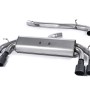 Audi S3 8V/8V.2 Sportback Non GPF - Non-Valved & Non-Resonated (Louder) Cat-Back Race Exhaust System with Quad Oval Cerakote Black Trims