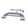 Audi S3 8V/8V.2 Sportback Non GPF - Non-Valved & Non-Resonated (Louder) Cat-Back Race Exhaust System with Quad Oval Polished Tips