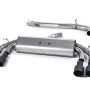 Audi S3 8V/8V.2 Sportback Non GPF - Non-Valved & Non-Resonated (Louder) Cat-Back Race Exhaust System with Quad Round Cerakote Black Trims