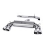Audi S3 8V/8V.2 Sportback Non GPF - Non-Valved & Non-Resonated (Louder) Cat-Back Race Exhaust System with Quad Round Polished Trims