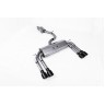 Audi S3 8V/V.2 - Non-Valved & Resonated (Quieter) Cat-Back Race Exhaust System with Quad Round Cerakote Black Trims