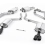 Audi S4 V6/S5 3.0 B8 Sportback - Resonated (Quieter) Cat-Back Exhaust System with Quad Cerakote Black Trims