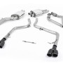 Audi S4 V6 B8/S5 B8 - Race Cat-Back Exhaust System with Quad Cerakote Black Trims