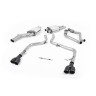 Audi S4 V6 B8/S5 B8 - Race Cat-Back Exhaust System with Quad Cerakote Black Trims