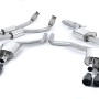 Audi S6 C7/S7 Sportback - Resonated (Quieter) Cat-Back Exhaust System with Cerakote Black Trims