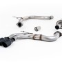 Audi A3 2.0 TDI MQB - Resonated (Quieter) Cat-Back Exhaust System with Cerakote Black Trims