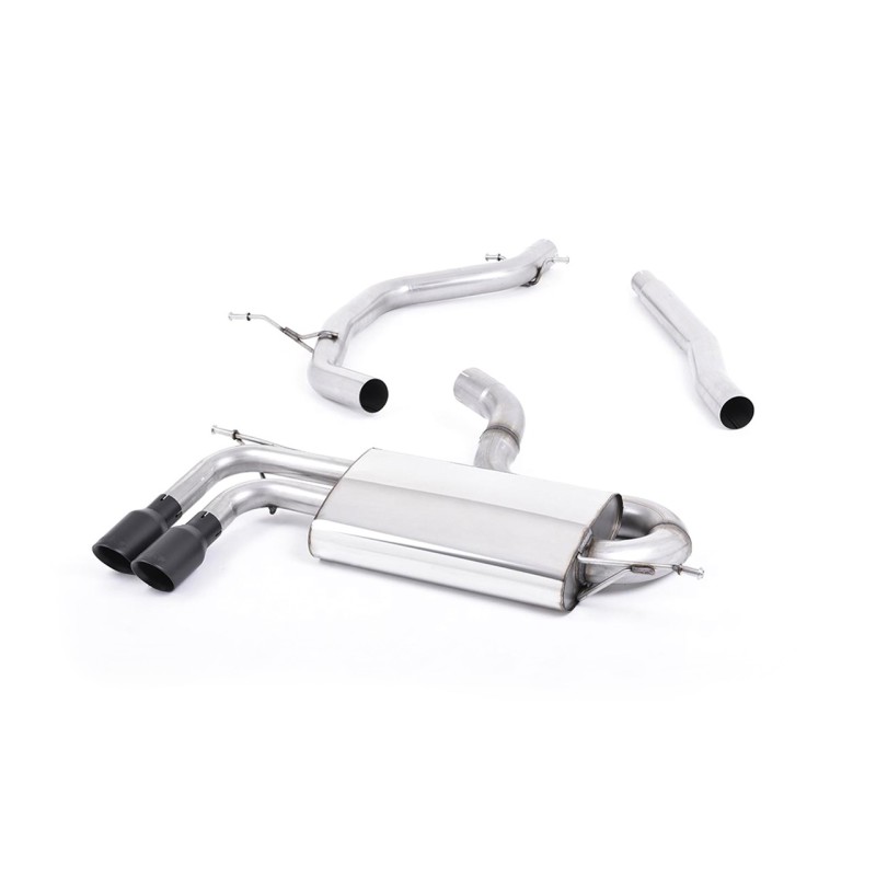 Audi A3/VW Golf GTD/Scirocco GT - TDI 2.0 170PS - DPF-Back Exhaust System with Cerakote Black Trims