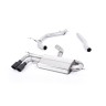 Audi A3/VW Golf GTD/Scirocco GT - TDI 2.0 170PS - DPF-Back Exhaust System with Cerakote Black Trims