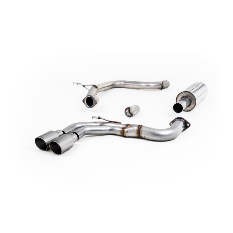 Audi A3 2.0 TDI MQB - Resonated (Quieter) Cat-Back Exhaust System with Titanium Trims