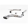 Audi A3 2.0 TDI MQB - Non-Resonated (Louder) Cat-Back Exhaust System with Titanium Trims