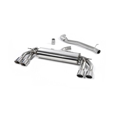 Audi TTS MK3 - Non-Resonated (Louder) Cat-Back Exhaust System with Polished Oval Tips