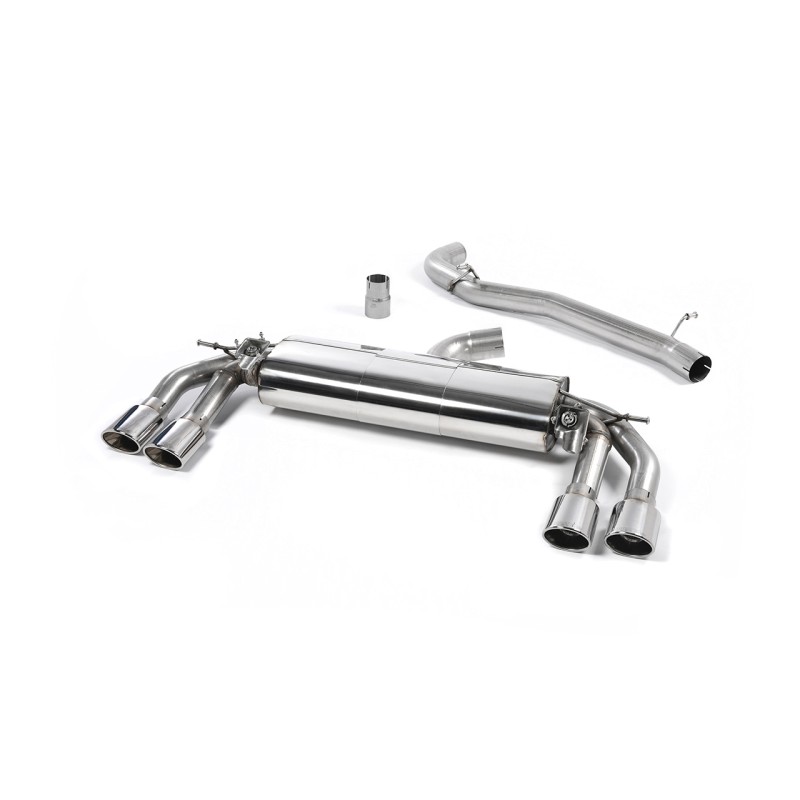 Audi TTS MK3 - Non-Resonated (Louder) Cat-Back Exhaust System with Polished Oval Tips
