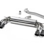 Audi TTS MK3 - Non-Resonated (Louder) Cat-Back Exhaust System with Cerakote Black Oval Tips