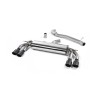 Audi TTS MK3 - Non-Resonated (Louder) Cat-Back Exhaust System with Cerakote Black Oval Tips