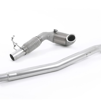 Audi TTS MK3 Non GPF models - Stainless Steel Cast Large Bore Downpipe with Hi-Flow Sports Catalyst (For OE Cat-Back)
