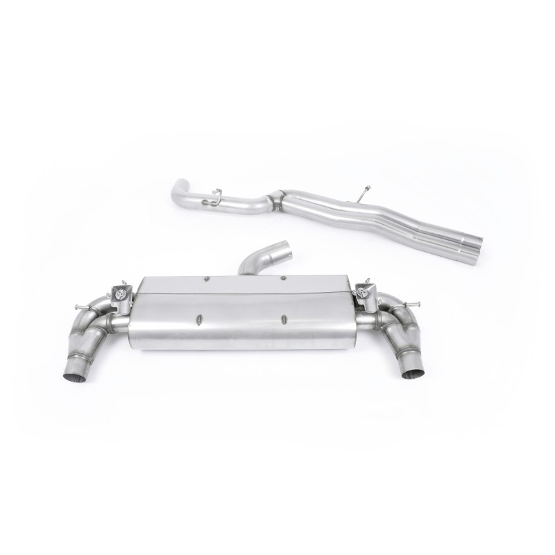 Audi RS3 8V Pre Facelift - Valved & Non-Resonated (Louder) Cat-Back Exhaust System with Polished Oval Trims