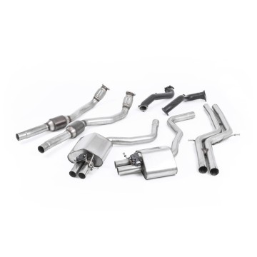 Audi RS6/RS7 C7 - Non-Resonated (Louder) Complete Exhaust System - Uses OE Trims