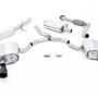 Audi A4 2.0 B9 Quattro - Resonated (Quieter) Cat-Back Exhaust System with Dual GT-100 Cerakote Black Trims