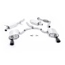 Audi A4 2.0 B9 Quattro - Resonated (Quieter) Cat-Back Exhaust System with Dual GT-100 Cerakote Black Trims