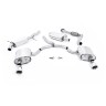 Audi A4 2.0 B9 Quattro - Resonated (Quieter) Cat-Back Exhaust System with Dual GT-100 Polished Trims