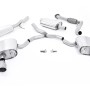 Audi A4 2.0 B9 Quattro - Resonated (Quieter) Cat-Back Exhaust System with Dual GT-100 Titanium Trims