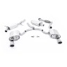 Audi A4 2.0 B9 Quattro - Resonated (Quieter) Cat-Back Exhaust System with Dual GT-100 Titanium Trims