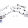 Audi A4 2.0 B9 Quattro - Resonated (Quieter) Cat-Back Exhaust System with Dual GT-100 Burnt Titanium Trims