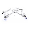 Audi A4 2.0 B9 Quattro - Resonated (Quieter) Cat-Back Exhaust System with Dual GT-100 Burnt Titanium Trims