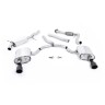 Audi A4 2.0 B9 Quattro - Road+ Part Resonated Cat-Back Exhaust System with Dual GT-100 Cerakote Black Trims