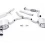 Audi A4 2.0 B9 Quattro - Road+ Part Resonated Cat Back Exhaust System with Dual GT-100 Polished Trims
