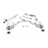 Audi A4 2.0 B9 Quattro - Road+ Part Resonated Cat Back Exhaust System with Dual GT-100 Titanium Trims