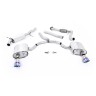 Audi A4 2.0 B9 Quattro - Road+ Part Resonated Cat-Back Exhaust System with Dual GT-100 Burnt Titanium Trims