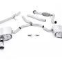Audi A4 2.0 B9 Quattro - Non-Resonated (Louder) Cat-Back Exhaust System with Dual GT-100 Polished Trims