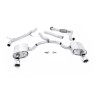 Audi A4 2.0 B9 Quattro - Non-Resonated (Louder) Cat-Back Exhaust System with Dual GT-100 Polished Trims