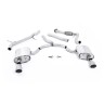 Audi A4 2.0 B9 Quattro - Non-Resonated (Louder) Cat-Back Exhaust System with Dual GT-100 Titanium Trims
