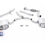 Audi A4 2.0 B9 Quattro - Non-Resonated (Louder) Cat-Back Exhaust System with Dual GT-100 Burnt Titanium Trims