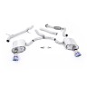 Audi A4 2.0 B9 Quattro - Non-Resonated (Louder) Cat-Back Exhaust System with Dual GT-100 Burnt Titanium Trims