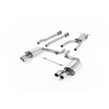 Audi S6 V10 C6 - Road+ Part-Resonated Cat-Back Exhaust System with Polished Trims