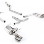 Audi A4 2.0 B8 S line (Manual) - Non-Resonated (Louder) Cat-Back Exhaust System with Quad-outlet GT80 Trims
