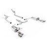 Audi A4 2.0 B8 S line (Manual) - Non-Resonated (Louder) Cat-Back Exhaust System with Quad-outlet GT80 Trims