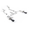 Audi A4 2.0 B8 S line (Manual) - Non-Resonated (Louder) Cat-Back Exhaust System with Dual-outlet Cerakote Black Trims