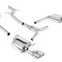 Audi A4 2.0 B8 S line (Tiptronic) - Non-Resonated (Louder) Cat-Back Exhaust System with Quad-outlet GT80 Trims