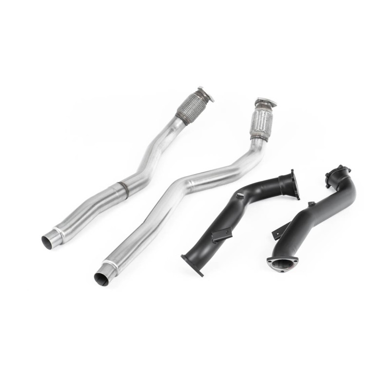 Large Bore Downpipes with Catalyst Bypass Pipes For OE Cat-Back (Audi C7 RS6/RS7/S6/S7)