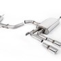Audi A3 2.0T FSI - Non-Resonated (Louder) Cat-Back Exhaust System with GT-80 Polished Trims