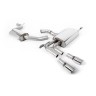 Audi A3 2.0T FSI - Resonated (Quieter) Cat-Back Exhaust System with GT-80 Polished Trims