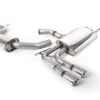 Audi A3 2.0T FSI - Resonated (Quieter) Cat-Back Exhaust System with Smaller Volume Rear Silencer and GT-80 Polished Trims