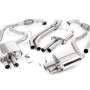 Audi S4/S5 B9 Non Sport Diff models - Resonated (Quieter) Cat-Back Exhaust with Quad GT-100 Burnt Titanium Trims