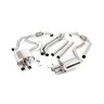 Audi S4/S5 B9 Non Sport Diff models - Non-Resonated (Louder) Cat-Back Exhaust System with Quad GT-90 Burnt Titanium Trims
