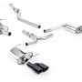 Audi A4 2.0 B8 S line (Manual) - Resonated (Quieter) Cat-Back Exhaust System with Cerakote Black Quad-outlet Trims